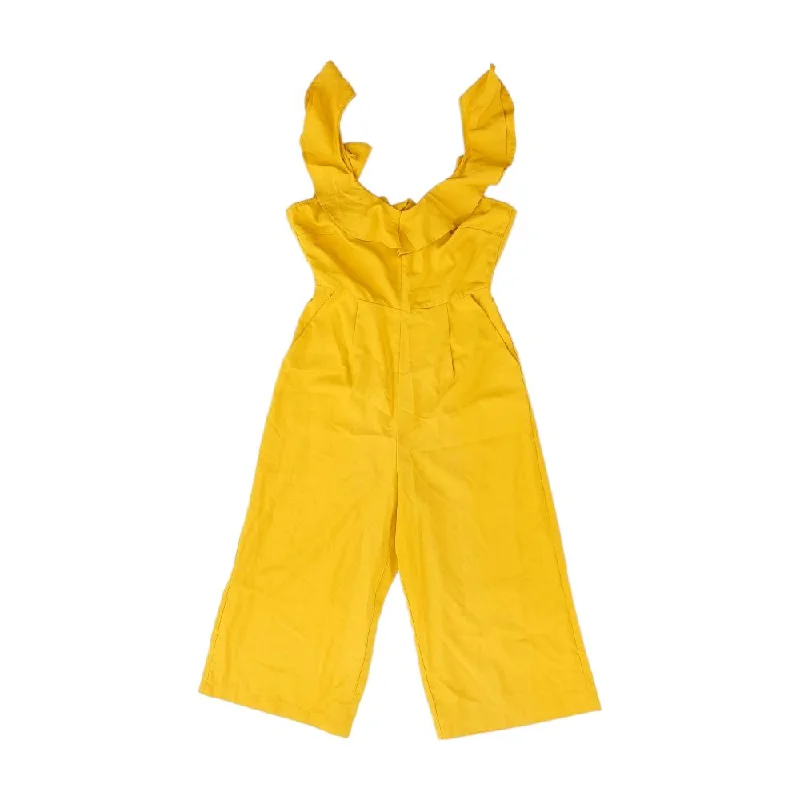 Women's Luxury Apparel Mustard Solid Jumpsuit